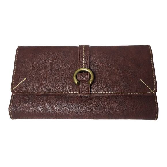 BUXTON Wallet Framed Clutch Coin Organizer Faux Leather NEW - Picture 1 of 5